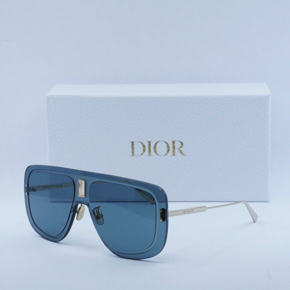 Final Price! Dior ULTRADIOR MU B0B0 Gold /Blue Sunglasses - Picture 1 of 11